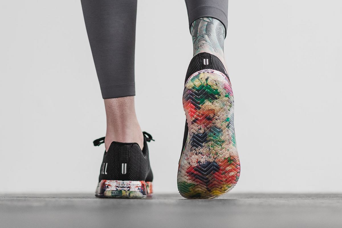 Nobull Superfabric Art Work Women's Trainers Black | Australia (EX8730)